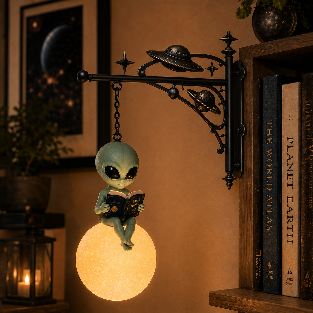 Alien Moon Reading Lamp