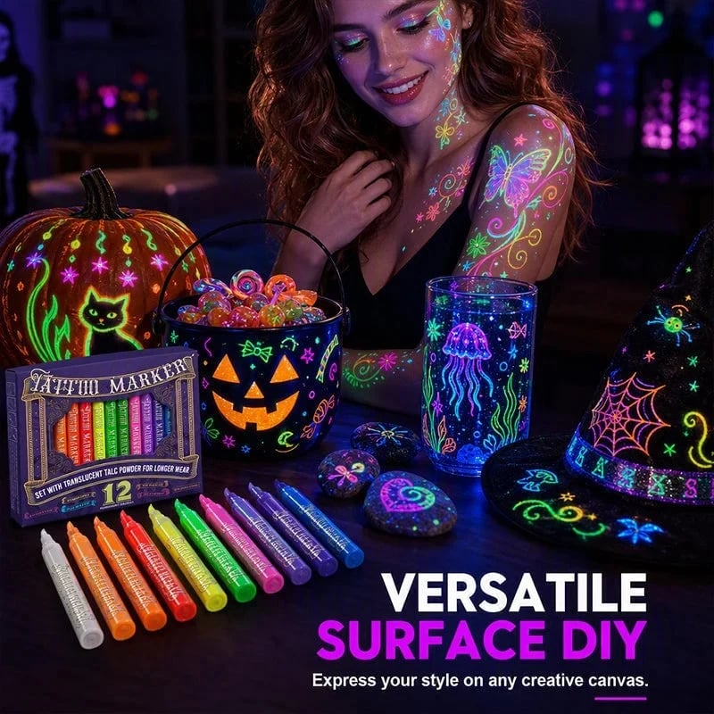 Zavrlygoods™ Glow Party Tattoo Pens