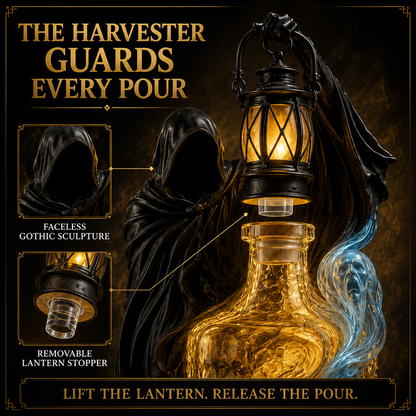 🎃 Halloween Sale 50% OFF – Soul Harvester Whiskey Decanter with Lantern Stopper