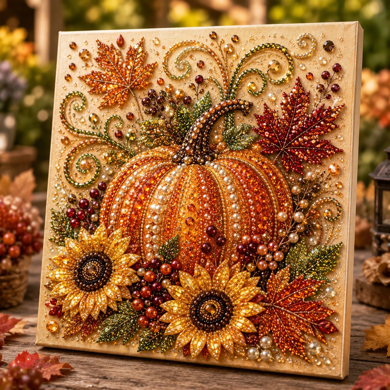 🔥 Last Day 49% OFF 🍂💎 Autumn Pearl Painting Kit – Relaxing DIY Craft to Create Sparkling Fall Artwork 🖌️