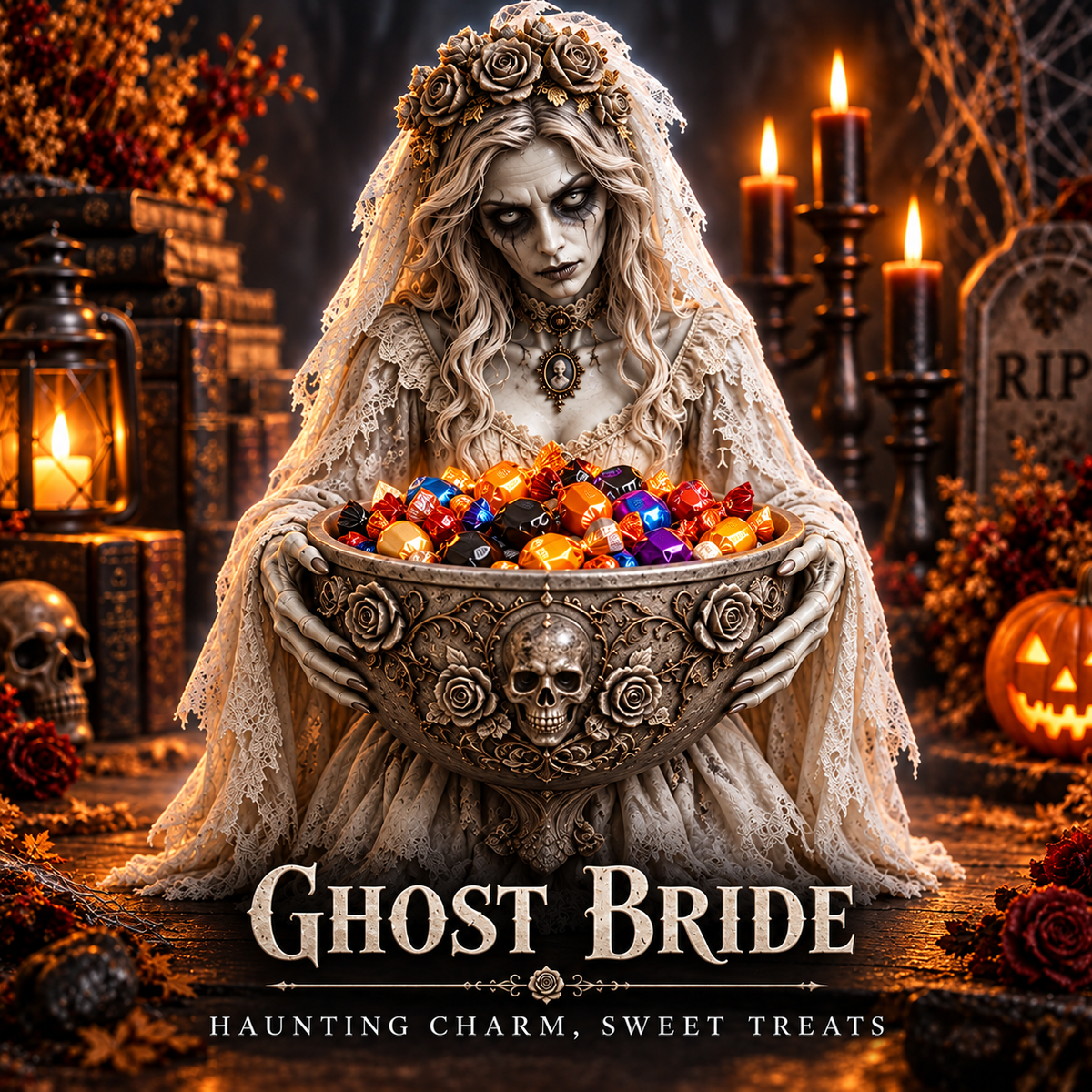 🎃Glowing Halloween Guardian Candy Bowl Collection™ – 5 Spooky Characters for Treats & Decor