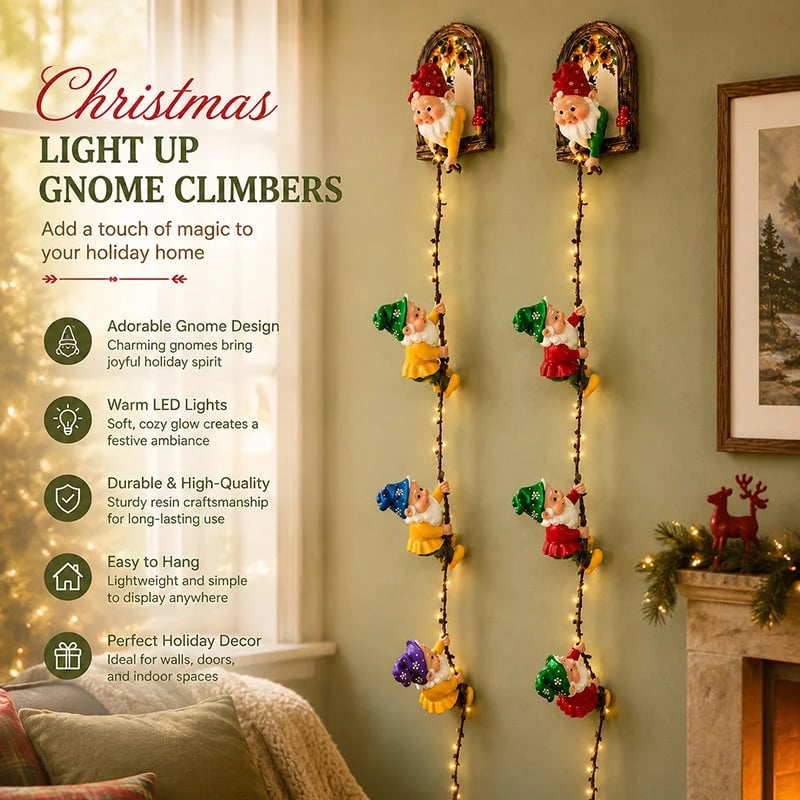 🔥Last Day 49% OFF🎄 Christmas Gnome String Lights