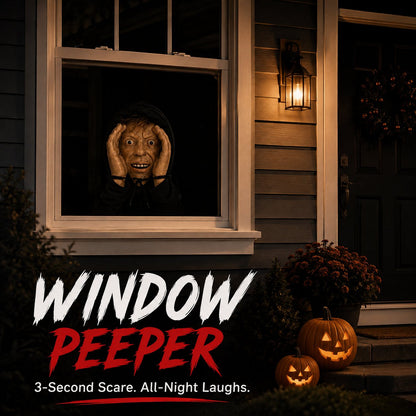 👀 Realistic Halloween Window Peeper – 10.2" Suction Cup Prank Decoration
