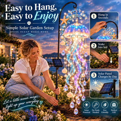 🌊Ocean Spirit Solar Cascade™ -Bring the Magic of the Ocean Into Your Garden