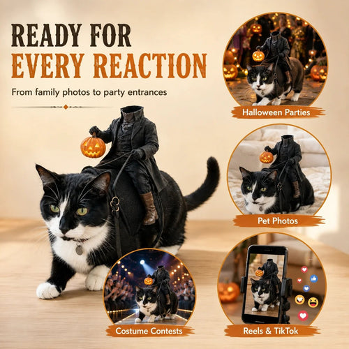 🎉😺The Headless Horseman Rider™ Pet Costume🎃