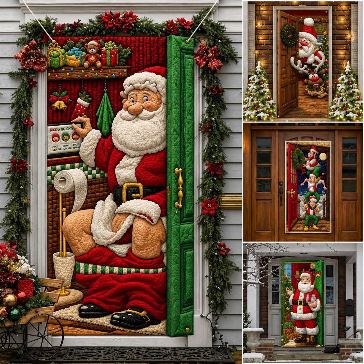 Last day 50% OFF🌟2026 3D Christmas front door decoration