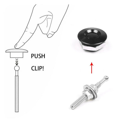⚡ 4-Piece Quick-Release Push Button Latch Kit – Secure Hood, Bumper & Panels in Seconds
