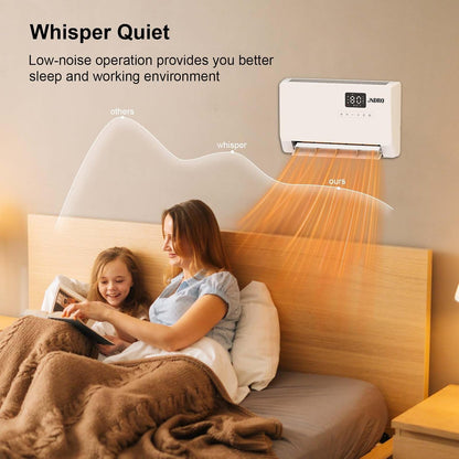 🌞Wall-Mounted Space Heater with Thermostat and Remote Control