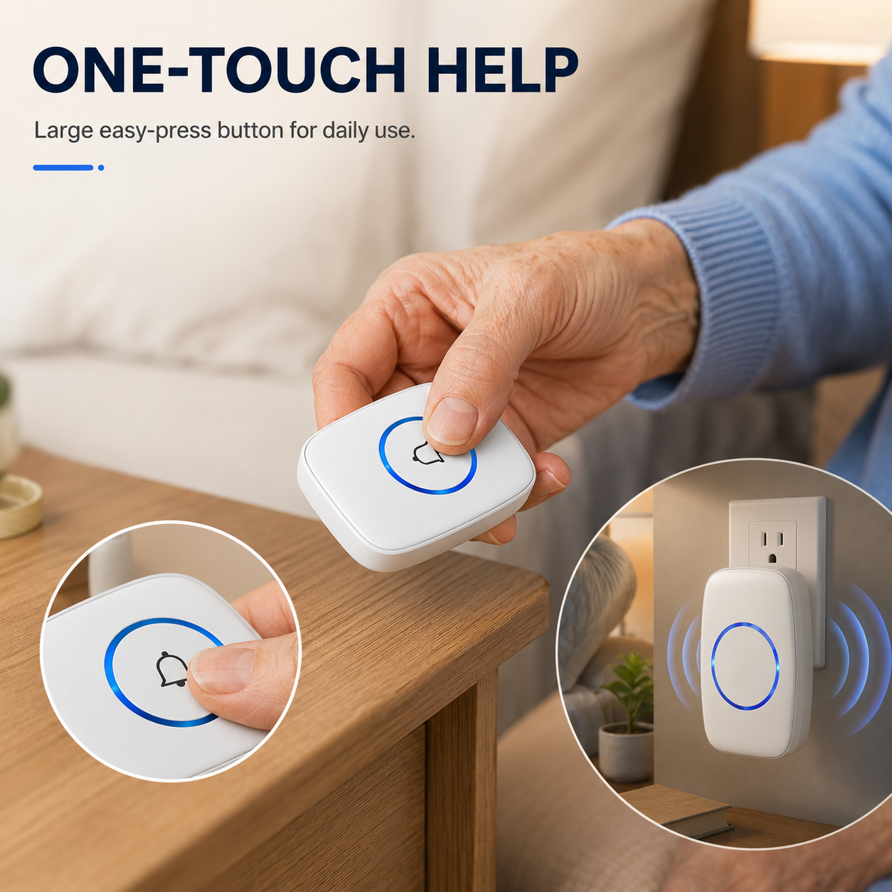 Wireless Family Call Doorbell One Press Brings Family Closer