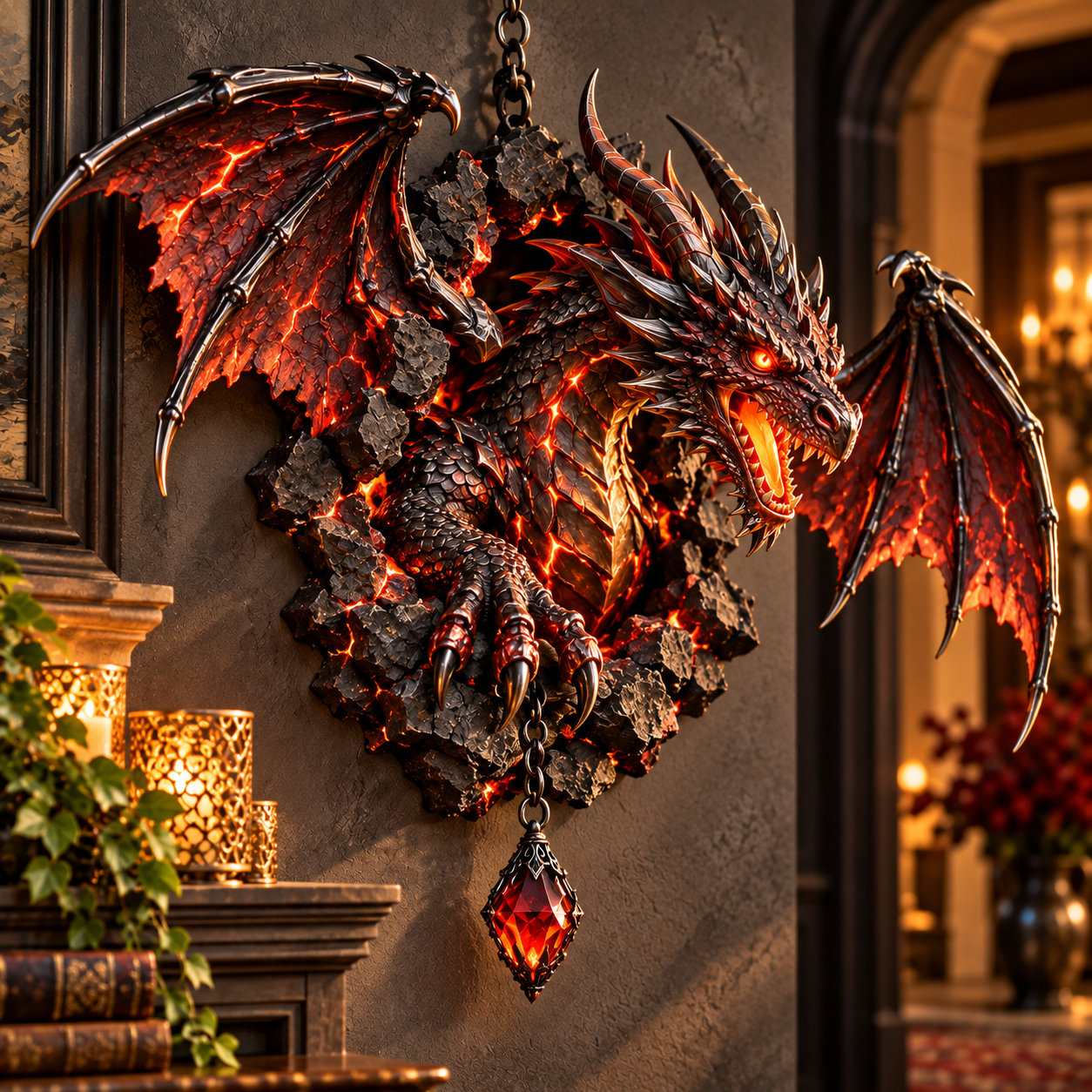 🌋 Obsidian Lava Dragon