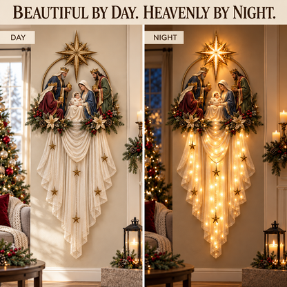 ✨ Bethlehem Magi Blessing Wall Light™ – Follow the Star Home