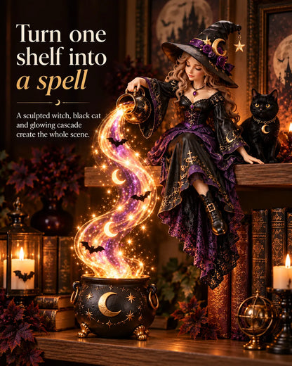 ⏳ Last Day 49% OFF – 🎃 Halloween Magic Cascade Shelf Light Collection | 5 Glowing Gothic Styles for Shelves, Mantels & Spooky Décor ✨