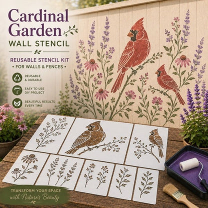 💥 LAST DAY 49% OFF – 🌿 Garden Wall Stencil™ Collection | Make your walls look lively and not monotonous