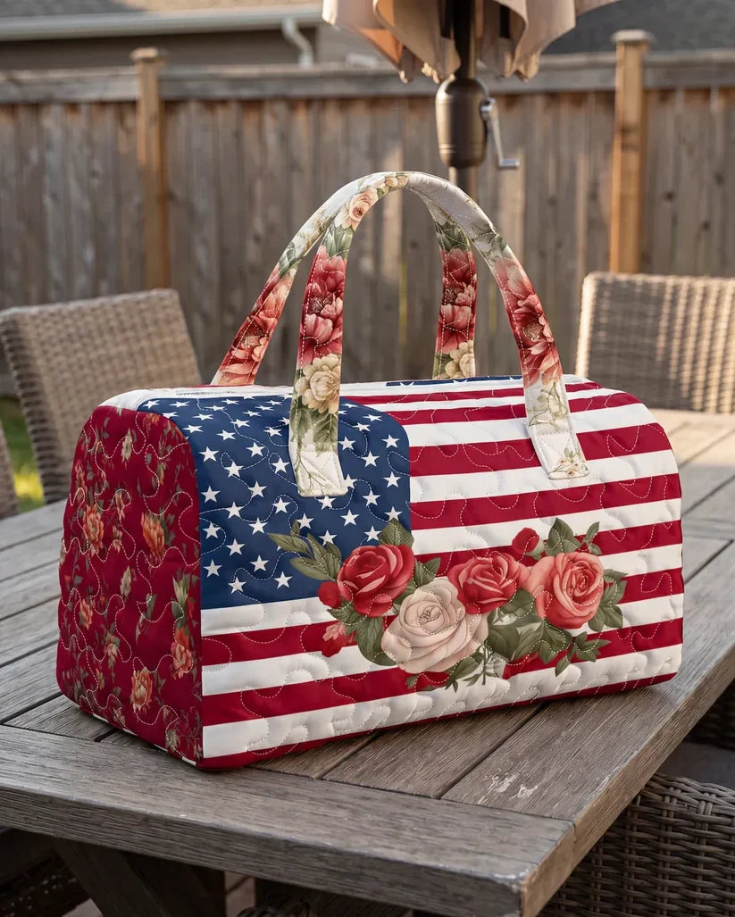 Handmade Quilted USA Tote Bag 🇺🇸 Proudly American-made💖