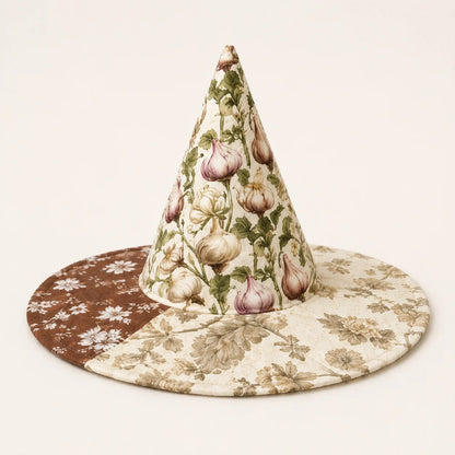 🧙‍♀️ ✨ Quilted Patchwork Witch Hat – Choose Your Magical Pattern