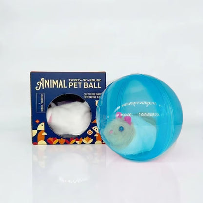 Auto-Rolling Ball with Mouse Hands-Free Play for Indoor Cats