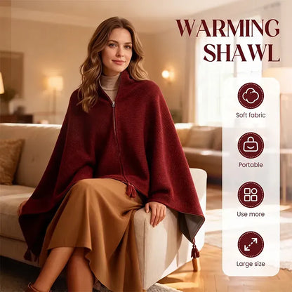 Early Winter Sale: 49% Off -❄️ Portable Heated Blanket Shawl | 15-Second Heating, 3 Heat Levels & Ultra-Soft Winter Comfort 🔥