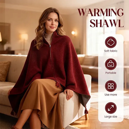 Early Winter Sale: 49% Off -❄️ Portable Heated Blanket Shawl | 15-Second Heating, 3 Heat Levels & Ultra-Soft Winter Comfort 🔥