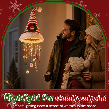 🎄Christmas Hat Hanging Light – Warm LED Glow & Festive Holiday Charm