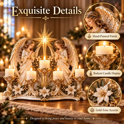 🎄 Christmas Hot Sale -✨🕯️ Light of His Presence — Sacred Christian Candleholder ✝️🤍