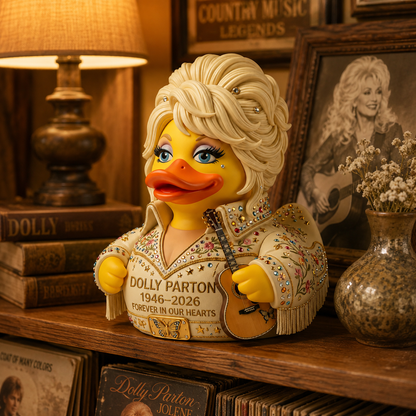 🎸 Dolly Parton Memorial Tribute Duck – Country Music Keepsake Collectible