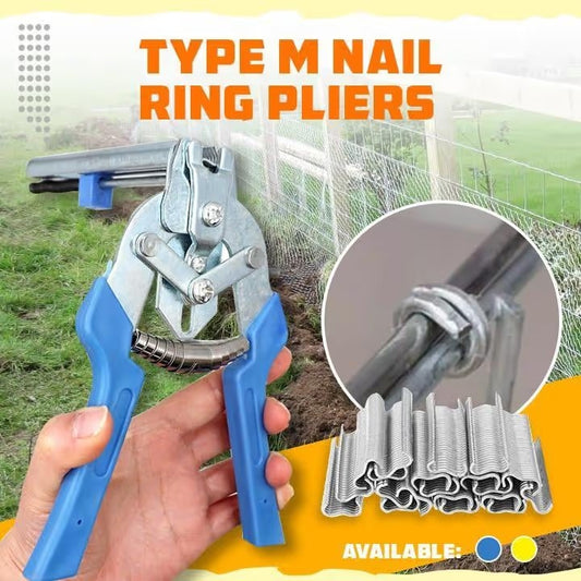 🔧 Heavy-Duty Type M Hog Ring Pliers – Fast Fence, Cage & Upholstery Fastening Tool