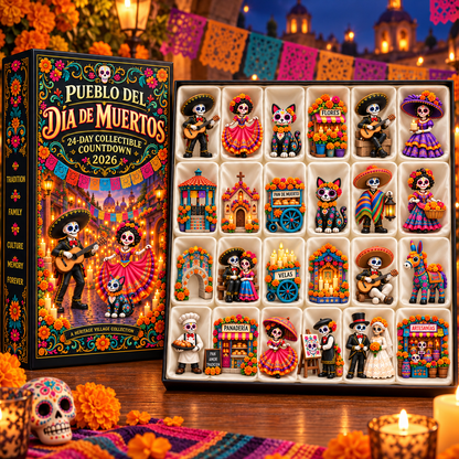 💀 2026 Día de Muertos 24-Day Collectible Countdown – Build Your Own Heritage Village