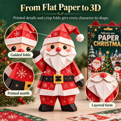 🎄 Paper Christmas Master Set™ – 5-in-1 3D Holiday Craft Kit with 250 Festive Papers