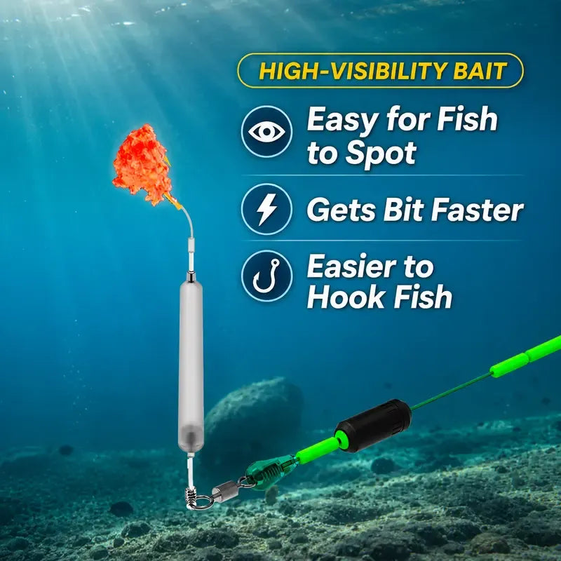 🎣 Pre-Tied Off Bottom Fishing Rig | Anti-Snag Floating Bottom Hook Leaders