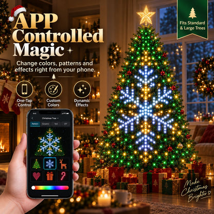 🎄 Christmas Hot Sale – 50% OFF ✨ Smart Christmas Tree Lights – Turn Your Tree Into a Living Light Show