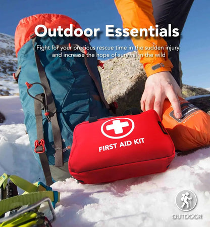300 Piece Waterproof First Aid Kit for Emergencies