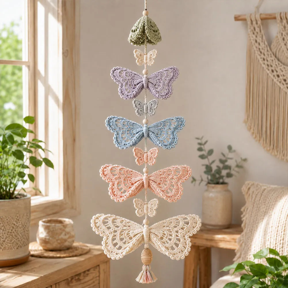 🔥Hot Sale - 50% OFF🔥🐦Hummingbird Garden Cascade DIY Crochet Kit🦋