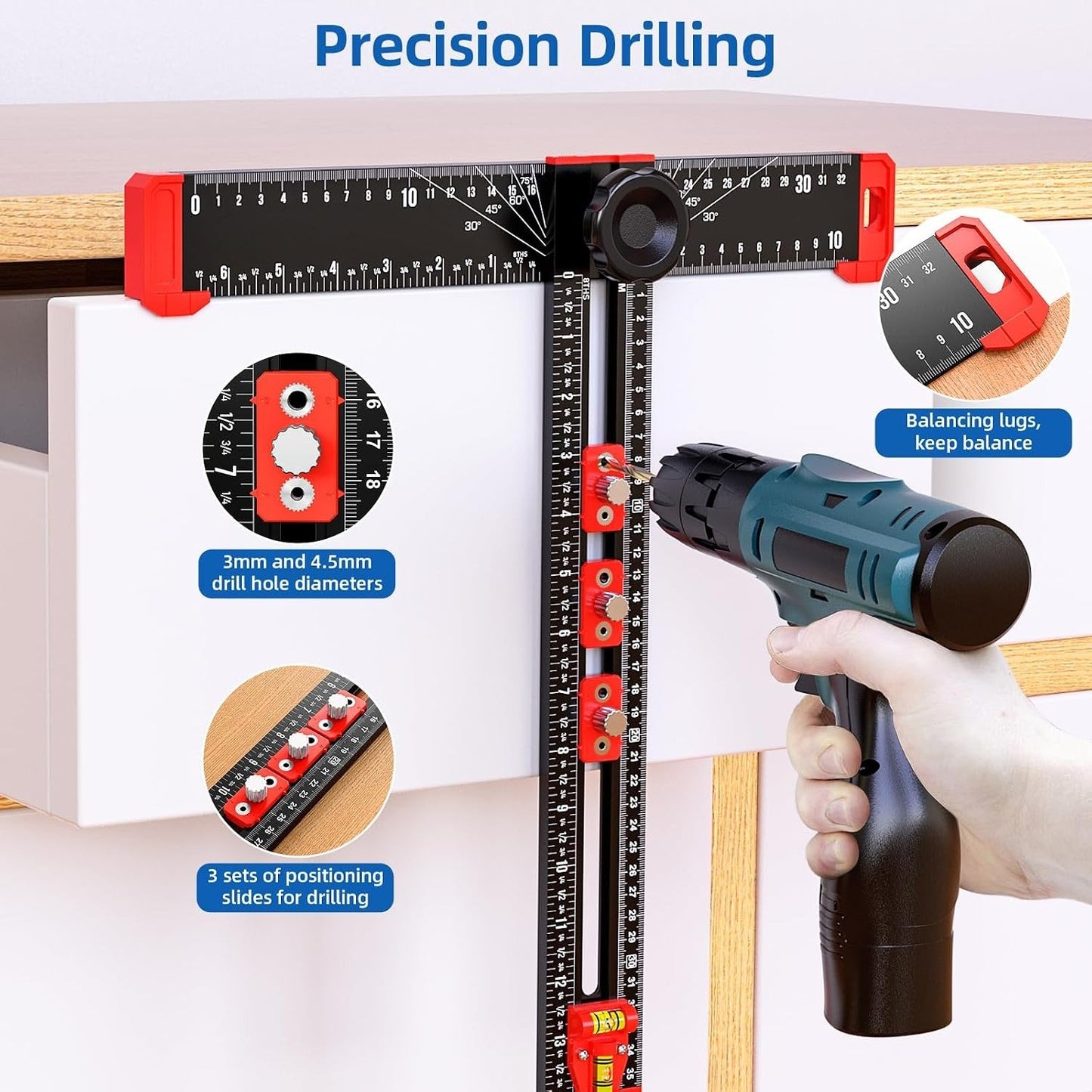 ⏰Limited Stock 49% OFF🛠️📐 Multifunctional T-Square Ruler
