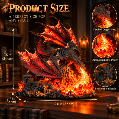 🔥Last Day 49% OFF -🐉 Dragon Realm Guardian™ – Epic Fantasy Dragon Fire Lamp