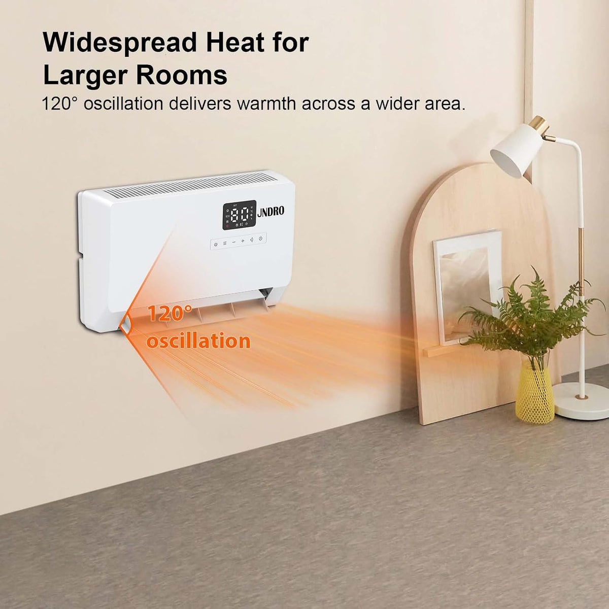 🌞Wall-Mounted Space Heater with Thermostat and Remote Control