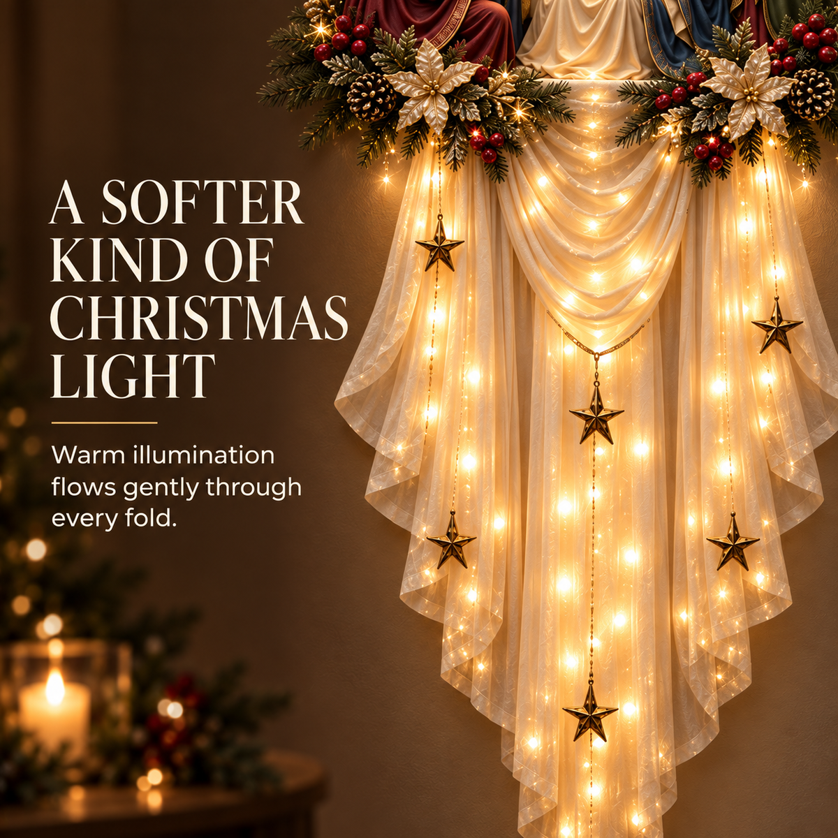 ✨ Bethlehem Magi Blessing Wall Light™ – Follow the Star Home