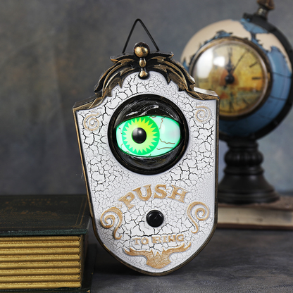 🔔 Ring If You Dare Halloween Doorbell – Glowing Moving Eye Haunted Door Decor