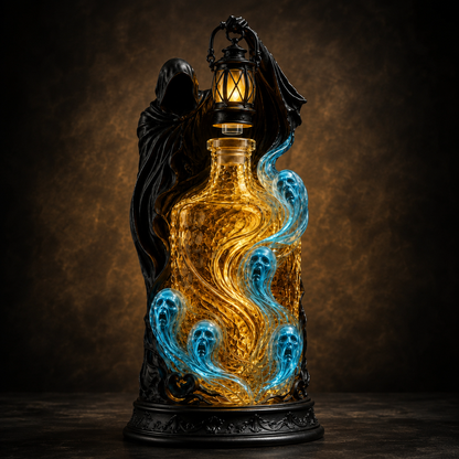 🎃 Halloween Sale 50% OFF – Soul Harvester Whiskey Decanter with Lantern Stopper