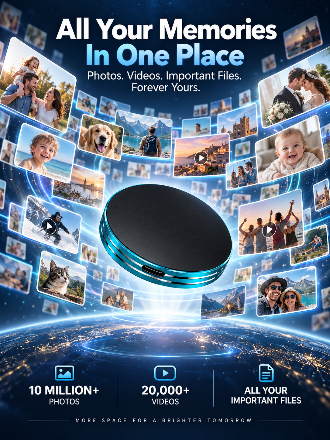 Magnetic Portable SSD – Anti-Lost USB-C External Solid State Drive