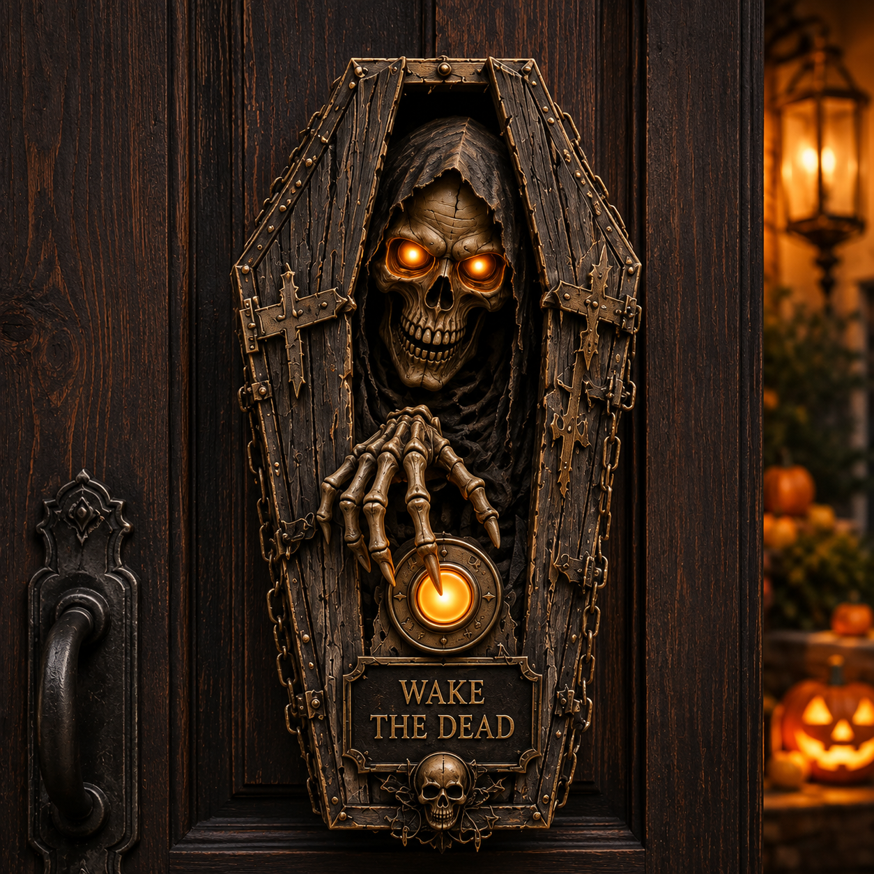 Wake the Dead Coffin Haunted Doorbell