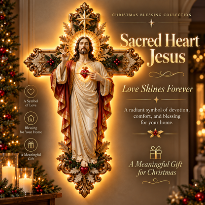 ✨ Holy Light Cross™ – Christmas Blessing Collection | Faith, Love & Protection for Your Home