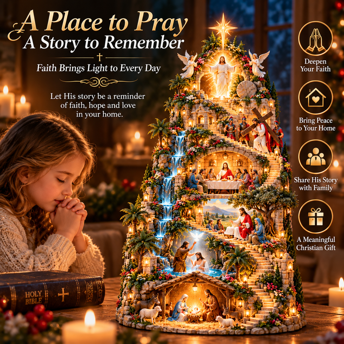 Prayer and reflection beside The Journey of Faith