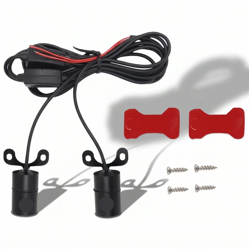 🏍️ IP67 Waterproof & Dustproof Angel Wing Motorcycle LED Projector Lights (1 Pair)