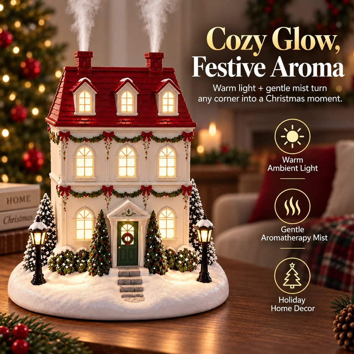 🎄 Christmas Hot Sale - 50% OFF🔥 Christmas House Aroma Diffuser