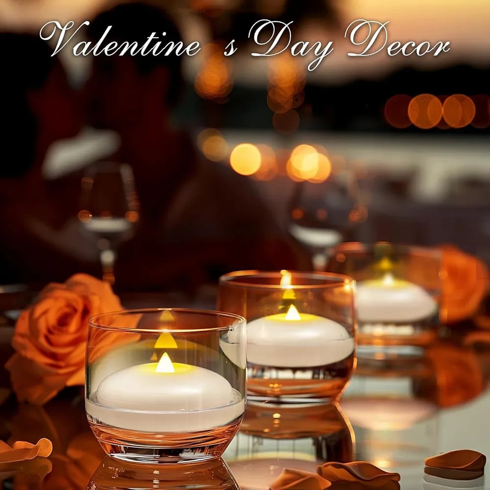 🎉🕯️Water-Activated Flameless Floating LED Candles – Romantic Waterproof Glow for Any Occasion