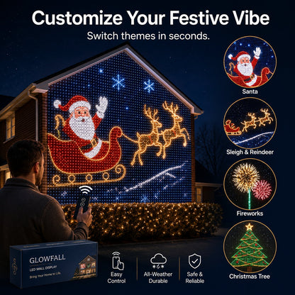 🎄Christmas Sale 50% OFF❄️-✨Christmas LED House Net & Smart Outdoor Wall Curtain Light