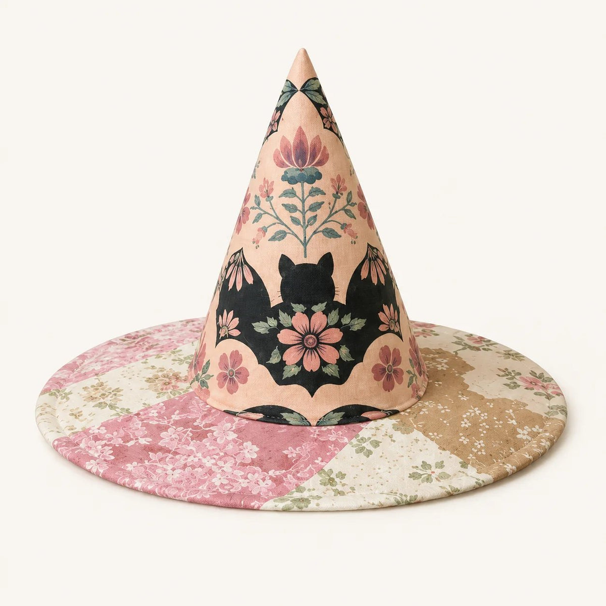 🧙‍♀️ ✨ Quilted Patchwork Witch Hat – Choose Your Magical Pattern