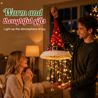 🎄Christmas Hat Hanging Light – Warm LED Glow & Festive Holiday Charm