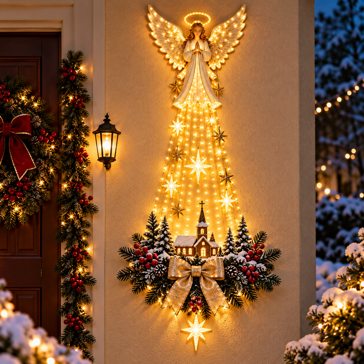 ✝️ Bethlehem Star of Faith™ – Lighted Nativity Wall Decor