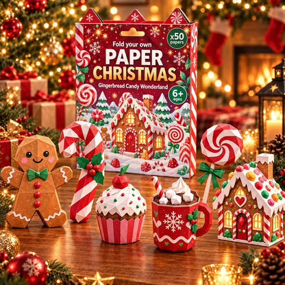 🎄 Paper Christmas Master Set™ – 5-in-1 3D Holiday Craft Kit with 250 Festive Papers
